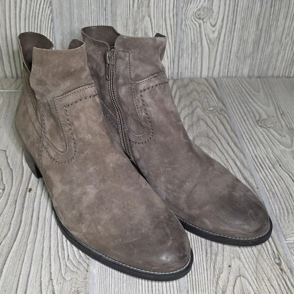 Paul Green Boston Mineral Nubuck Leather Ankle Boots